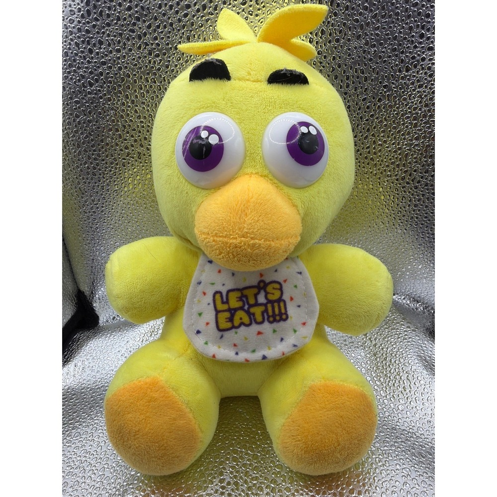 Five Nights at Freddys Chica W/ Lets Eat Bib 10" Plush Stuffed Animal 2016‎